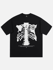 T-shirt imprimé tête de mort 