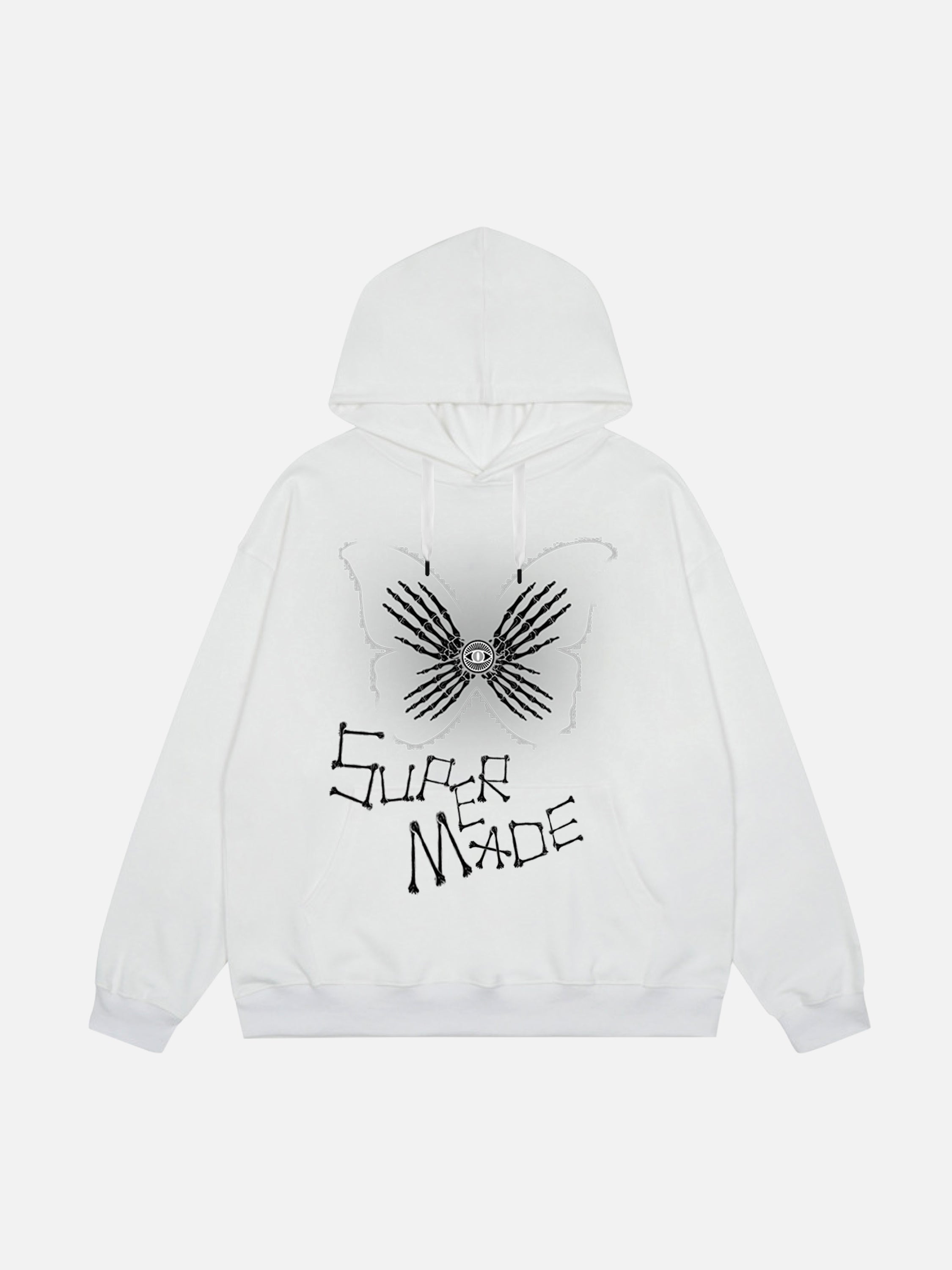 Skull Stitching Letters Creative Design Printed Sweatshirt
