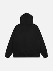 Skull Stitching Letters Creative Design Printed Sweatshirt