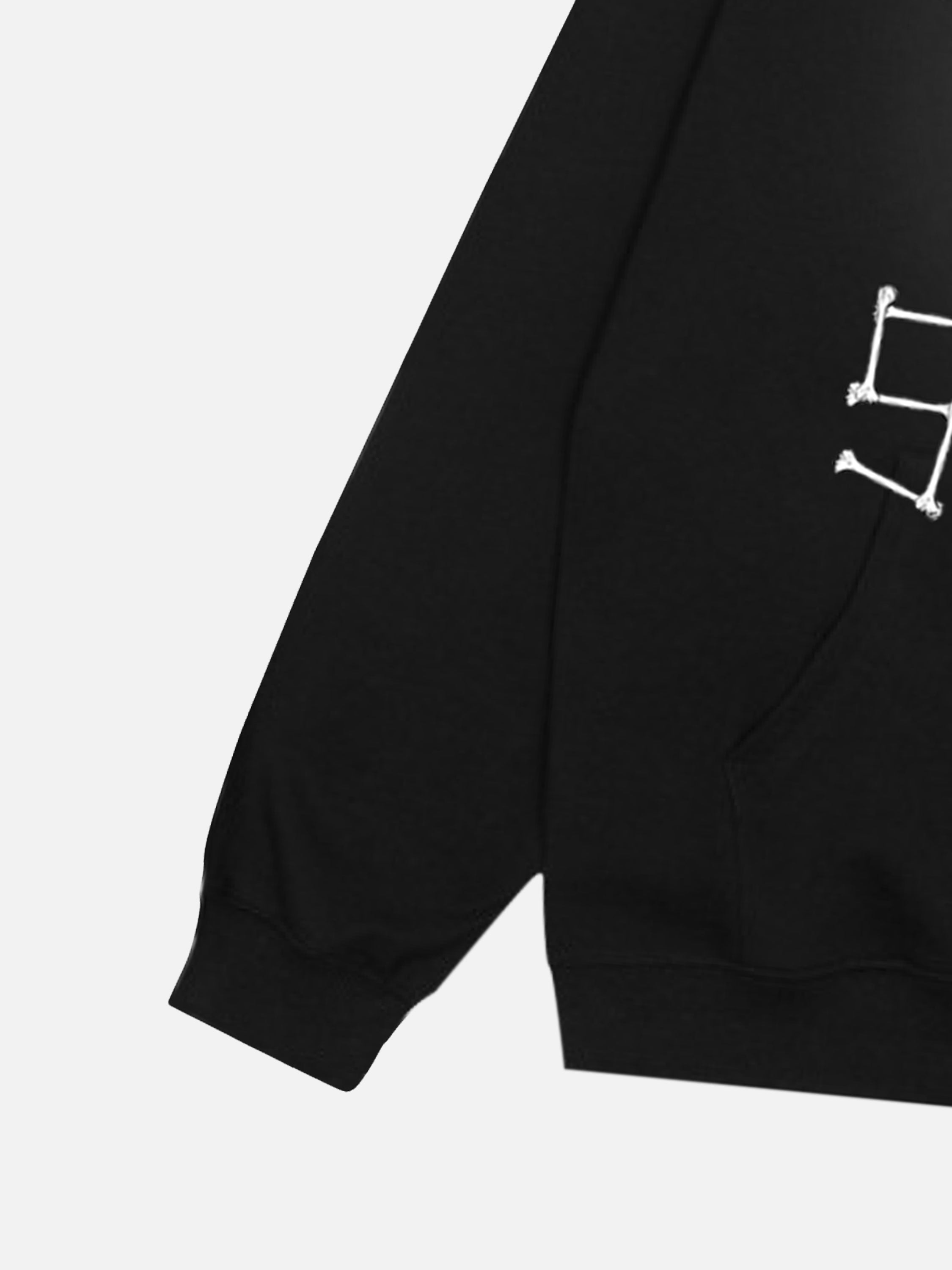 Skull Stitching Letters Creative Design Printed Sweatshirt