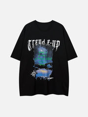 T-shirt imprimé lettres Sky 