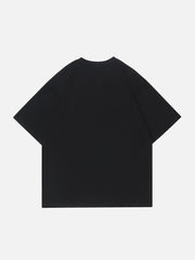 T-shirt imprimé lettres maculées 