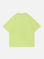 T-shirt imprimé lettres maculées 