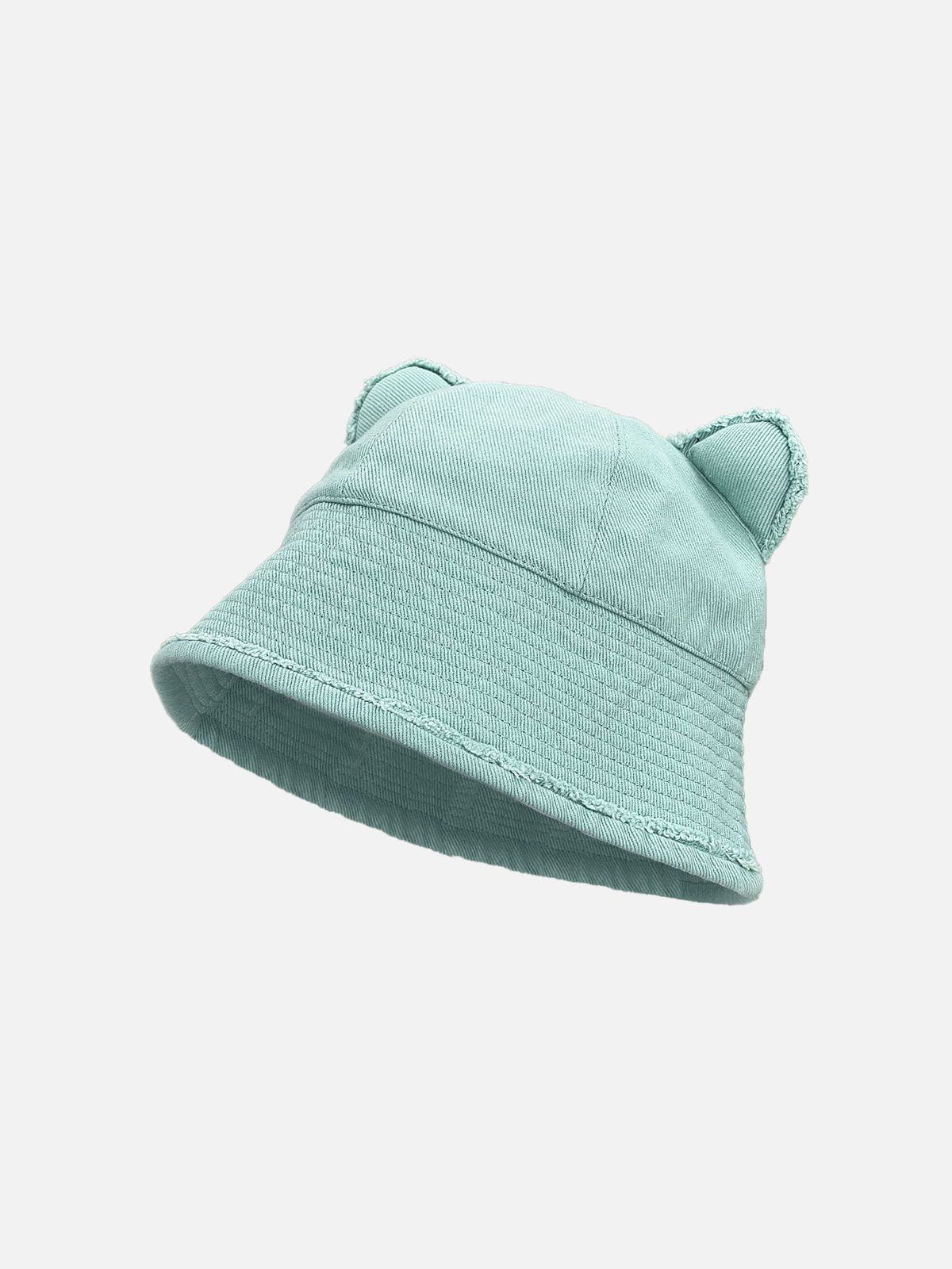 Chapeau solide avec oreilles d'ours mignonnes 
