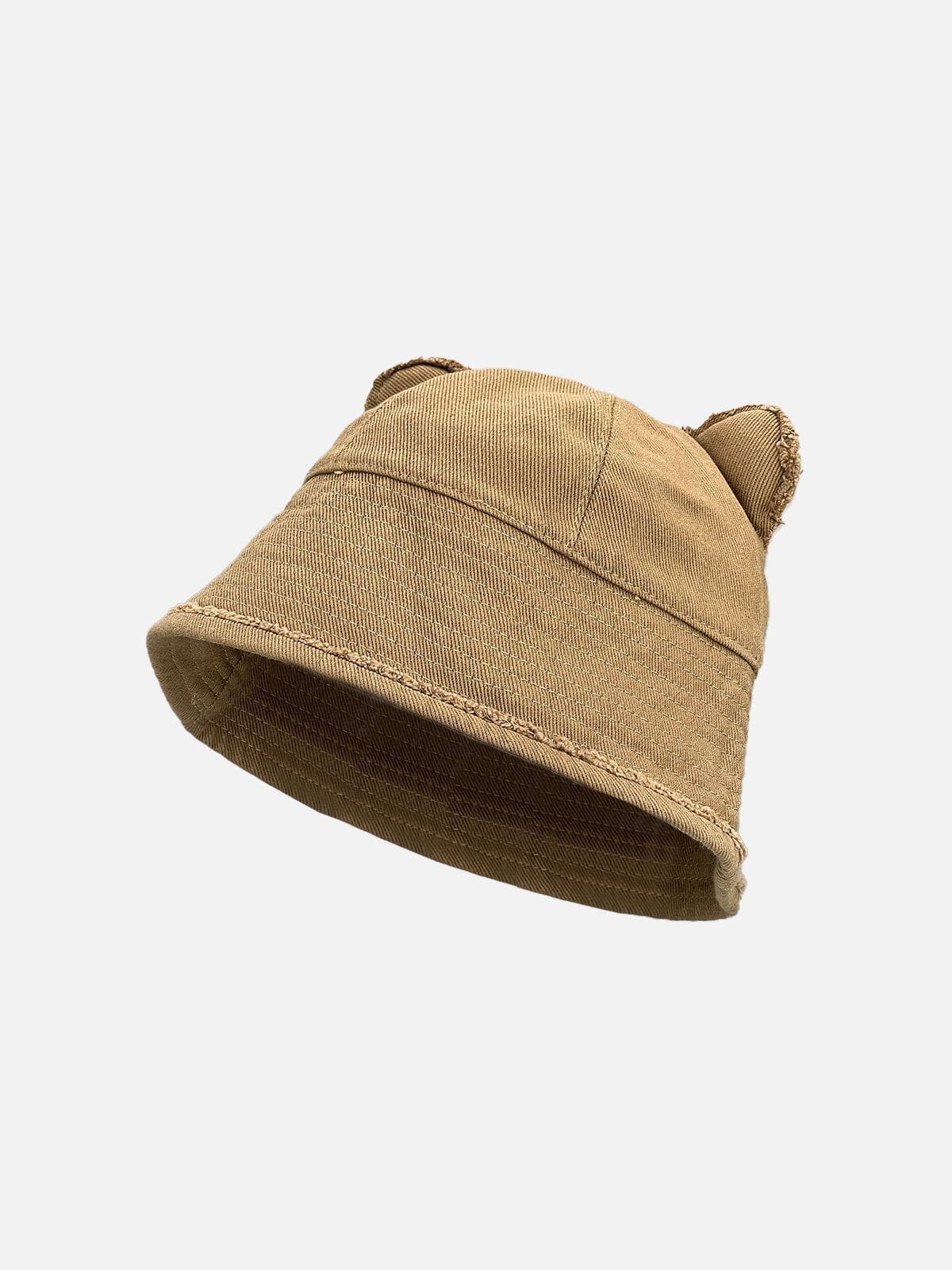 Solid Cute Bear Ears Hat