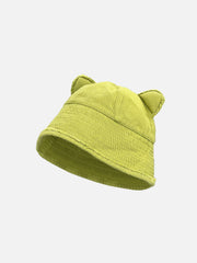 Solid Cute Bear Ears Hat