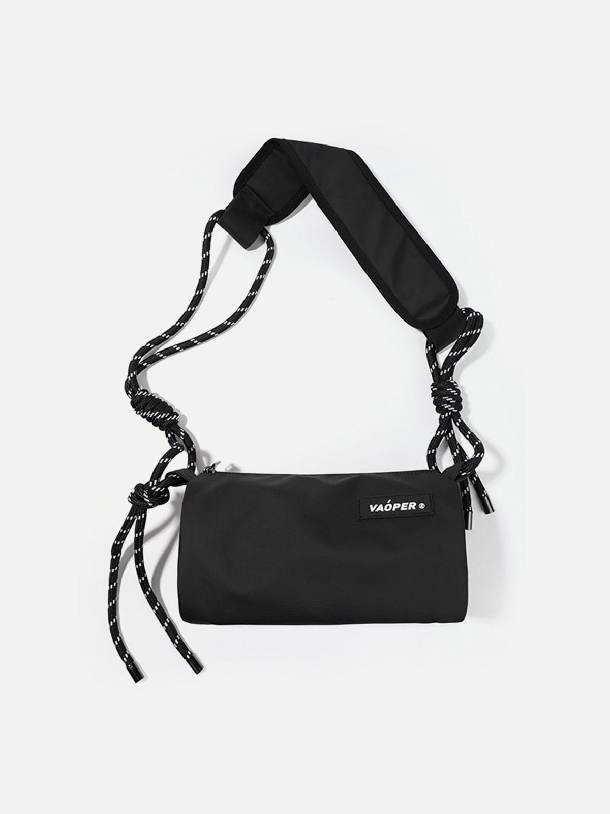 Solid Patchwork Polyester Bag
