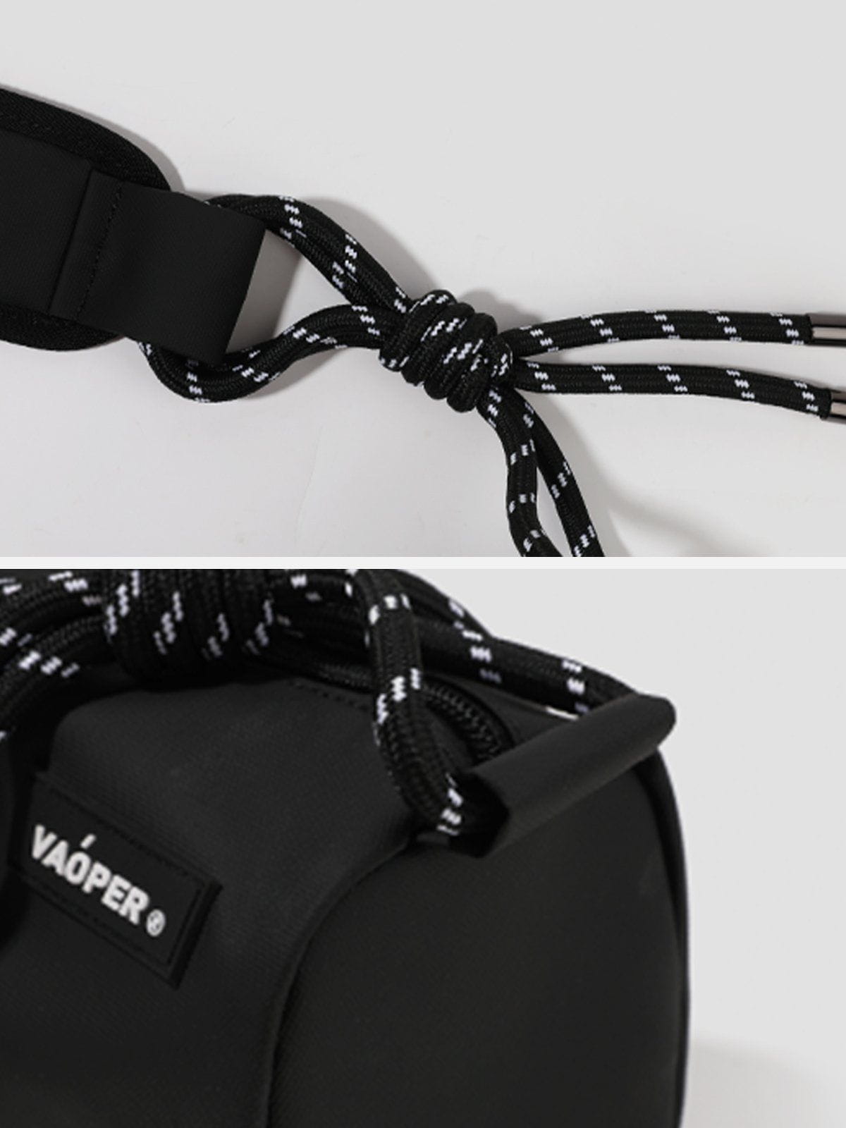 Solid Patchwork Polyester Bag