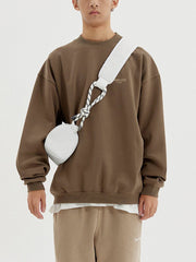 Solid Patchwork Polyester Bag