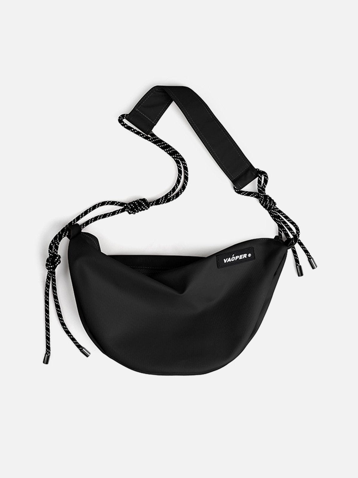Solid Patchwork Polyester Bag
