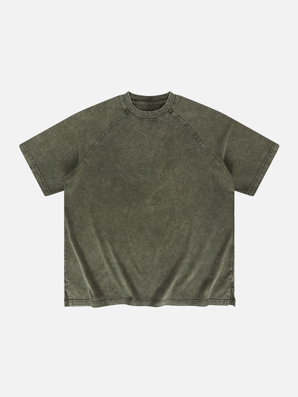 Solid Washed Essential Cotton Tee