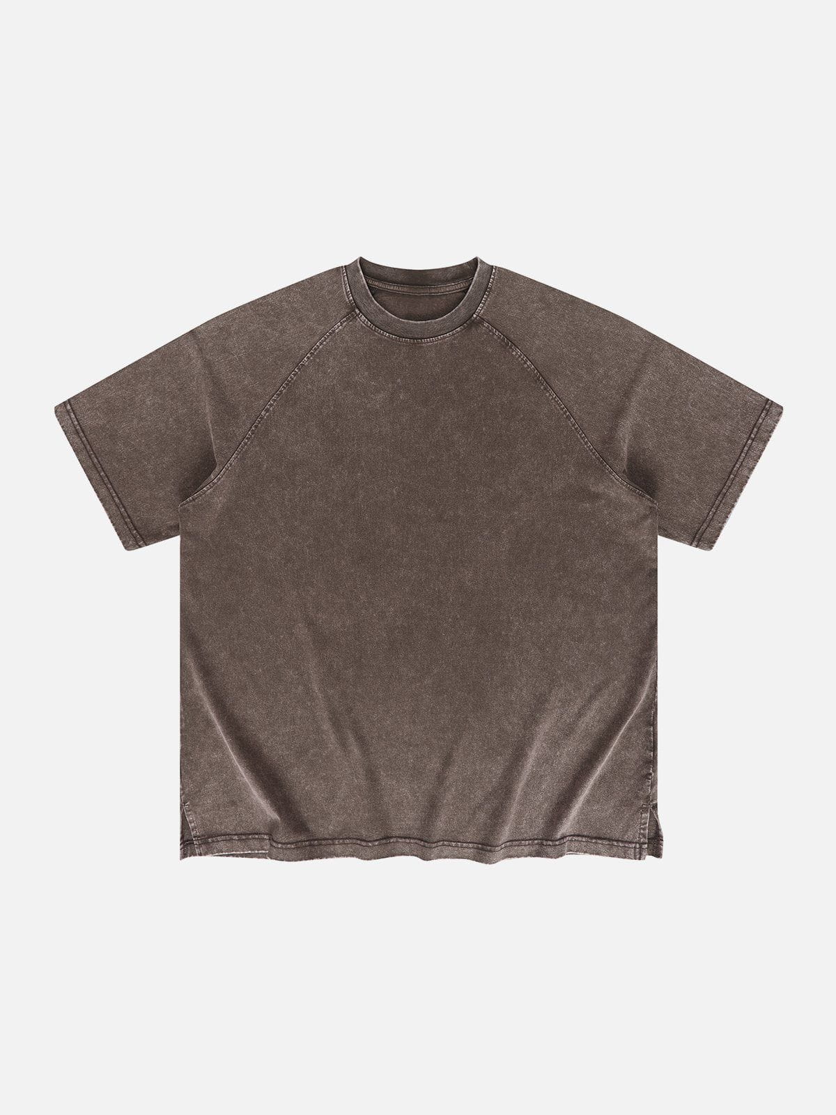 Solid Washed Essential Cotton Tee