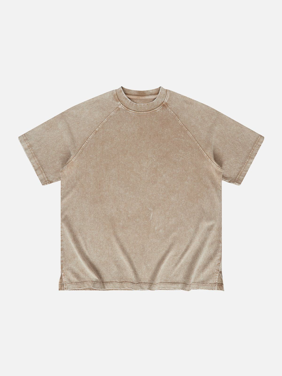 Solid Washed Essential Cotton Tee