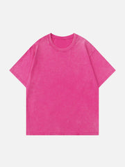 T-shirt délavé uni 