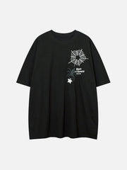 T-shirt imprimé en mousse d'araignée 