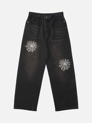 Spider Printed Jeans - 1751