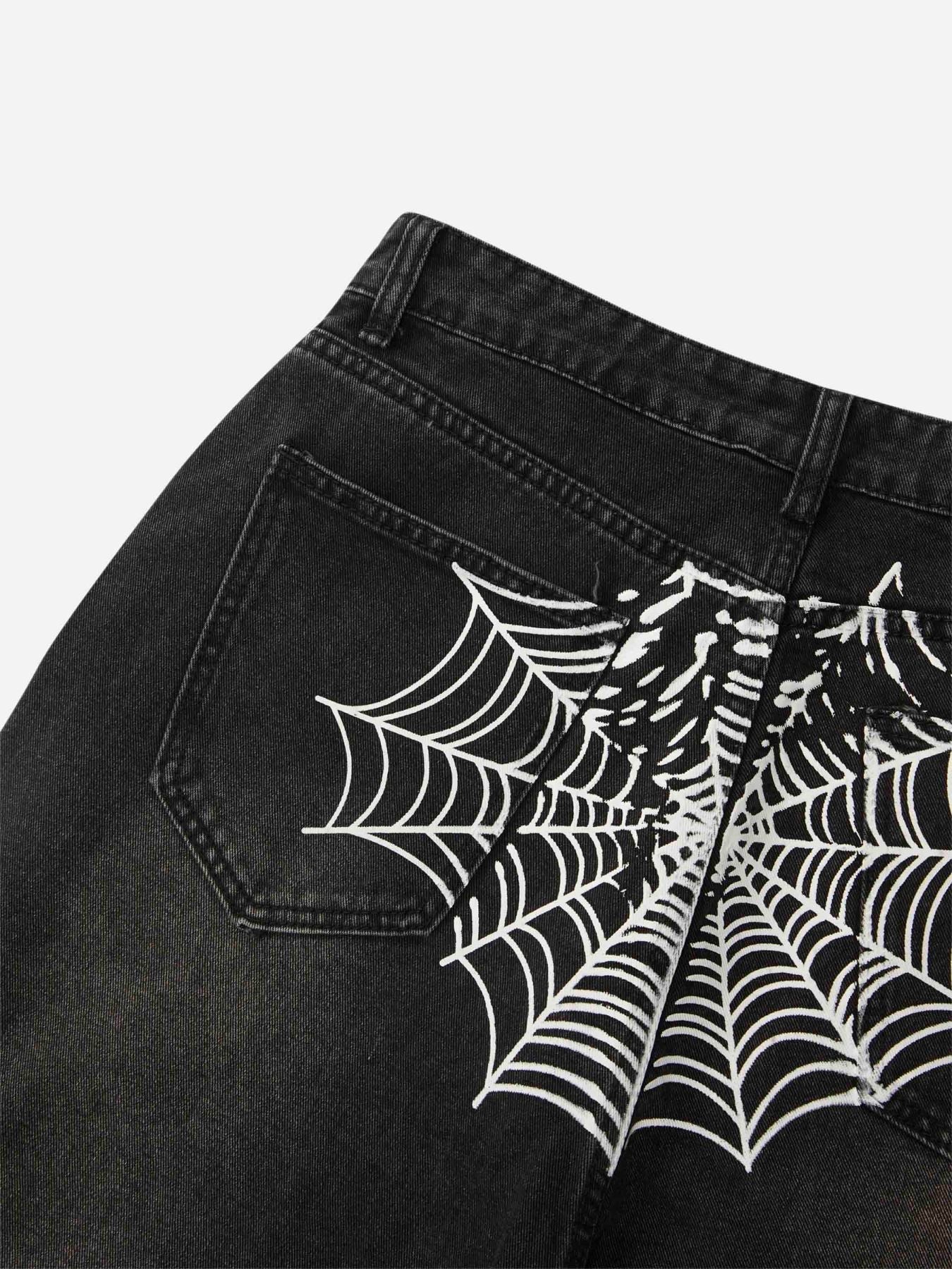 Spider Printed Jeans - 1751