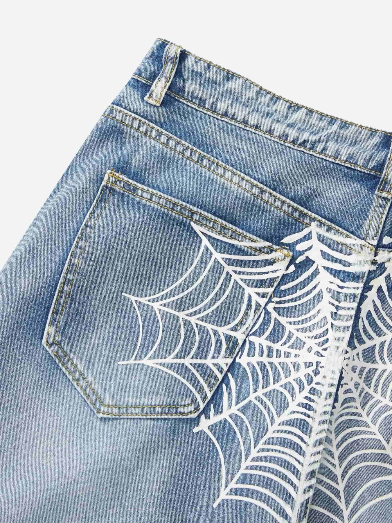 Spider Printed Jeans - 1751