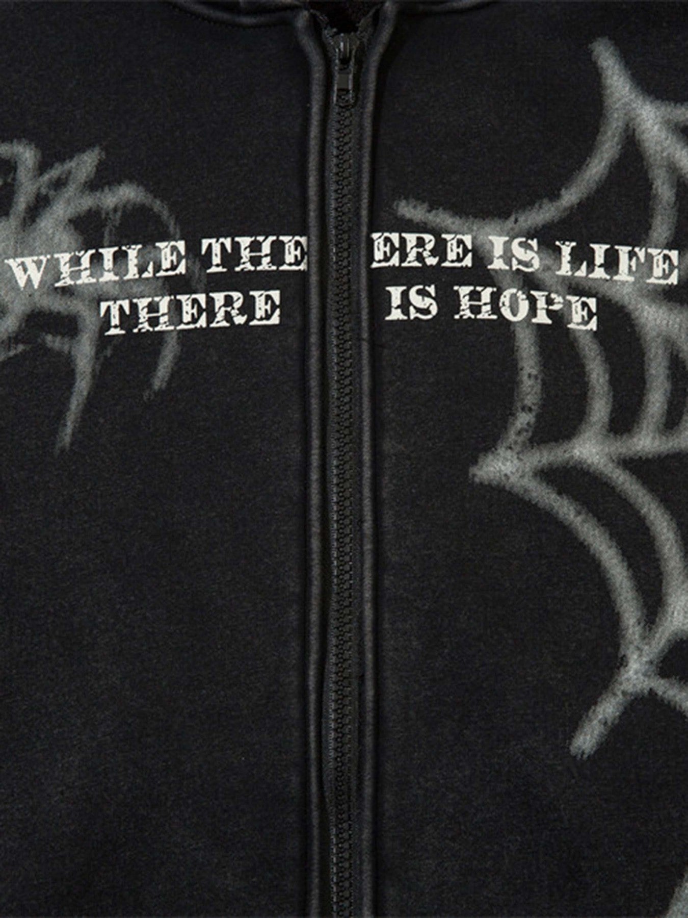 Spiderweb Printed Hoodie