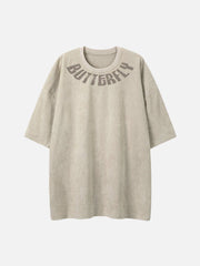 T-shirt imprimé squelette de la colonne vertébrale 