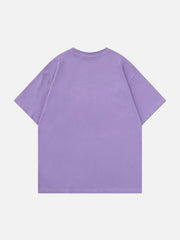 T-Shirt mit aufgesticktem Buchstaben 