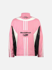 Motorrad-Rennjacke aus PU-Leder mit Stehkragen – 1941 