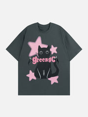 T-shirt graphique Star Cat 