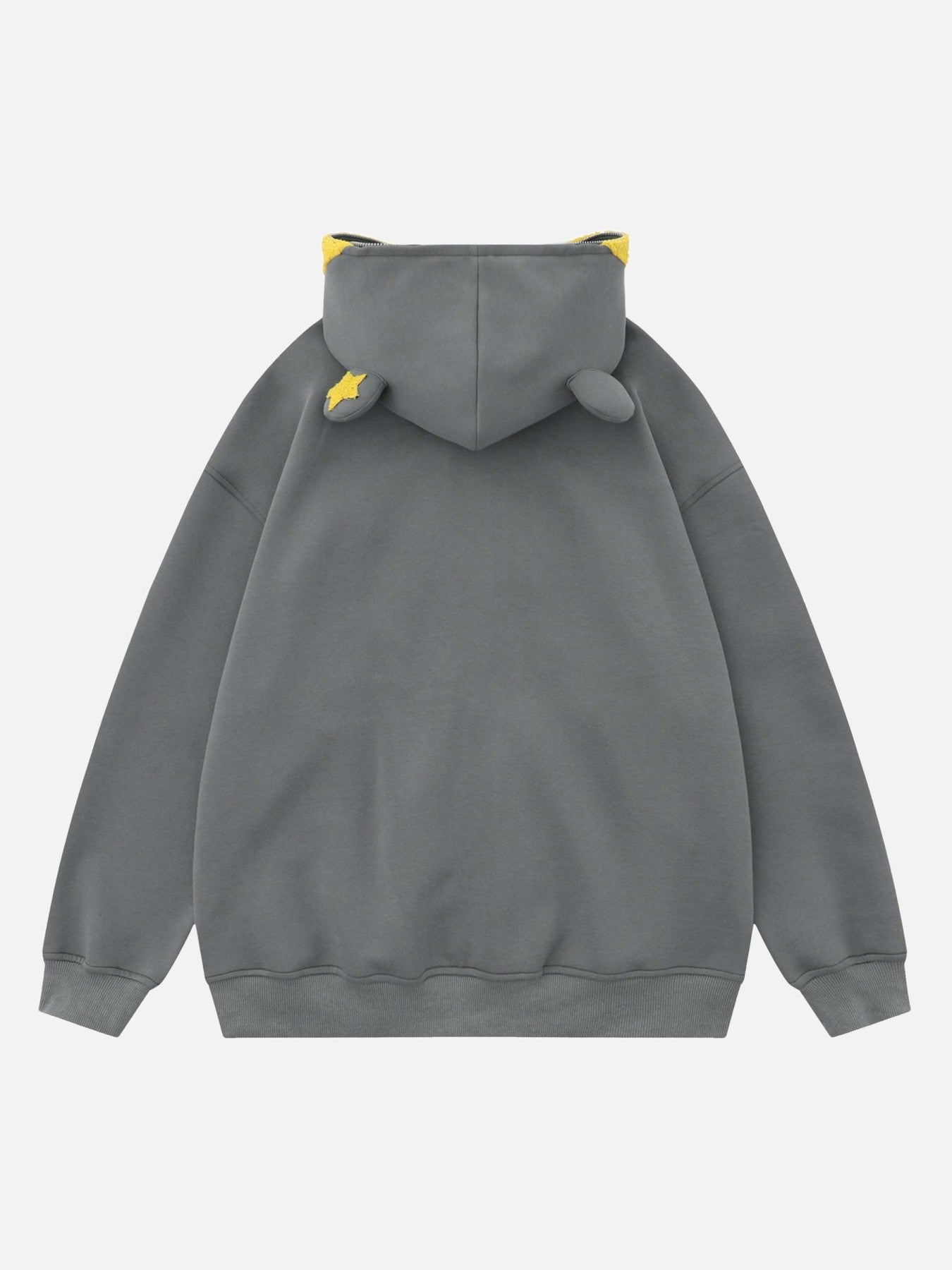 Star Embroidered Hooded Sweatshirt - 1843