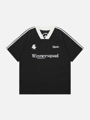 T-shirt à lettres brodées en étoile 