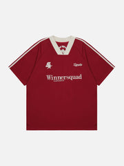 T-shirt à lettres brodées en étoile 