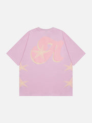 T-shirt imprimé en mousse étoilée 