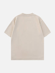 T-shirt à imprimé lettre dégradé d'étoiles 