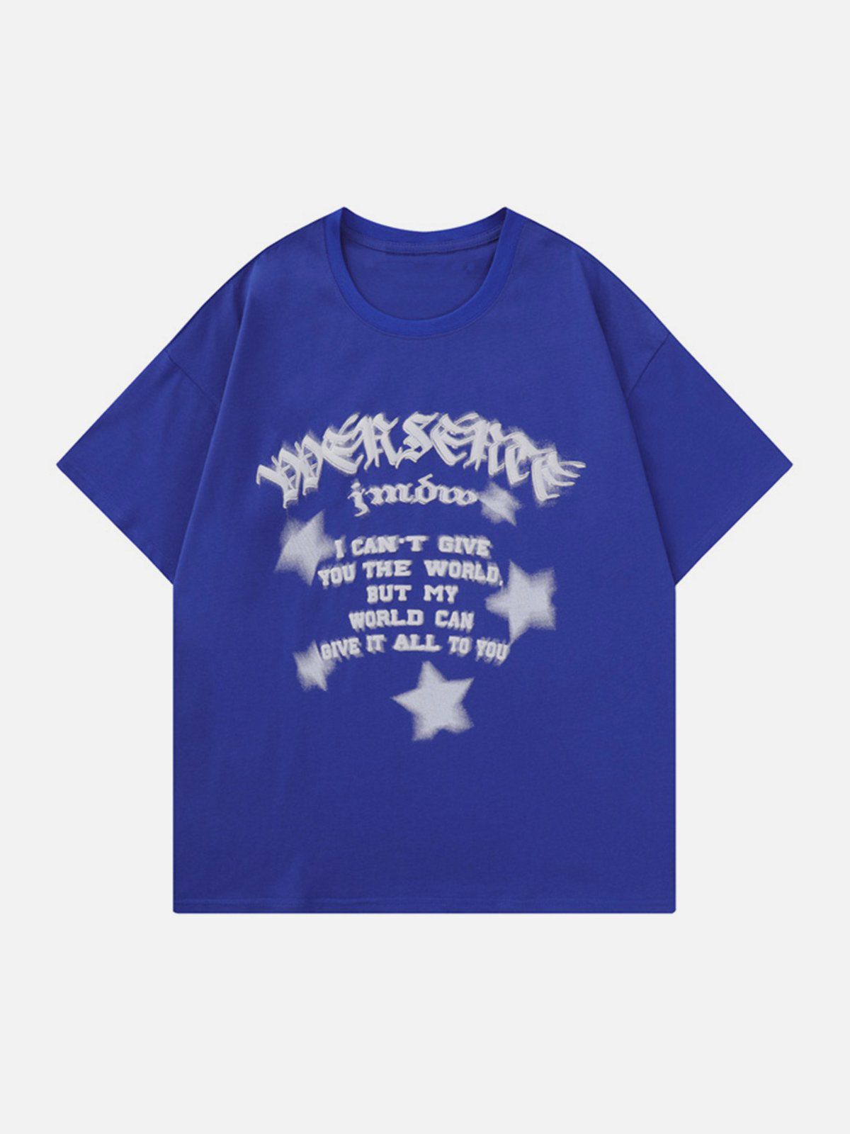 T-shirt à imprimé dégradé d'étoiles 