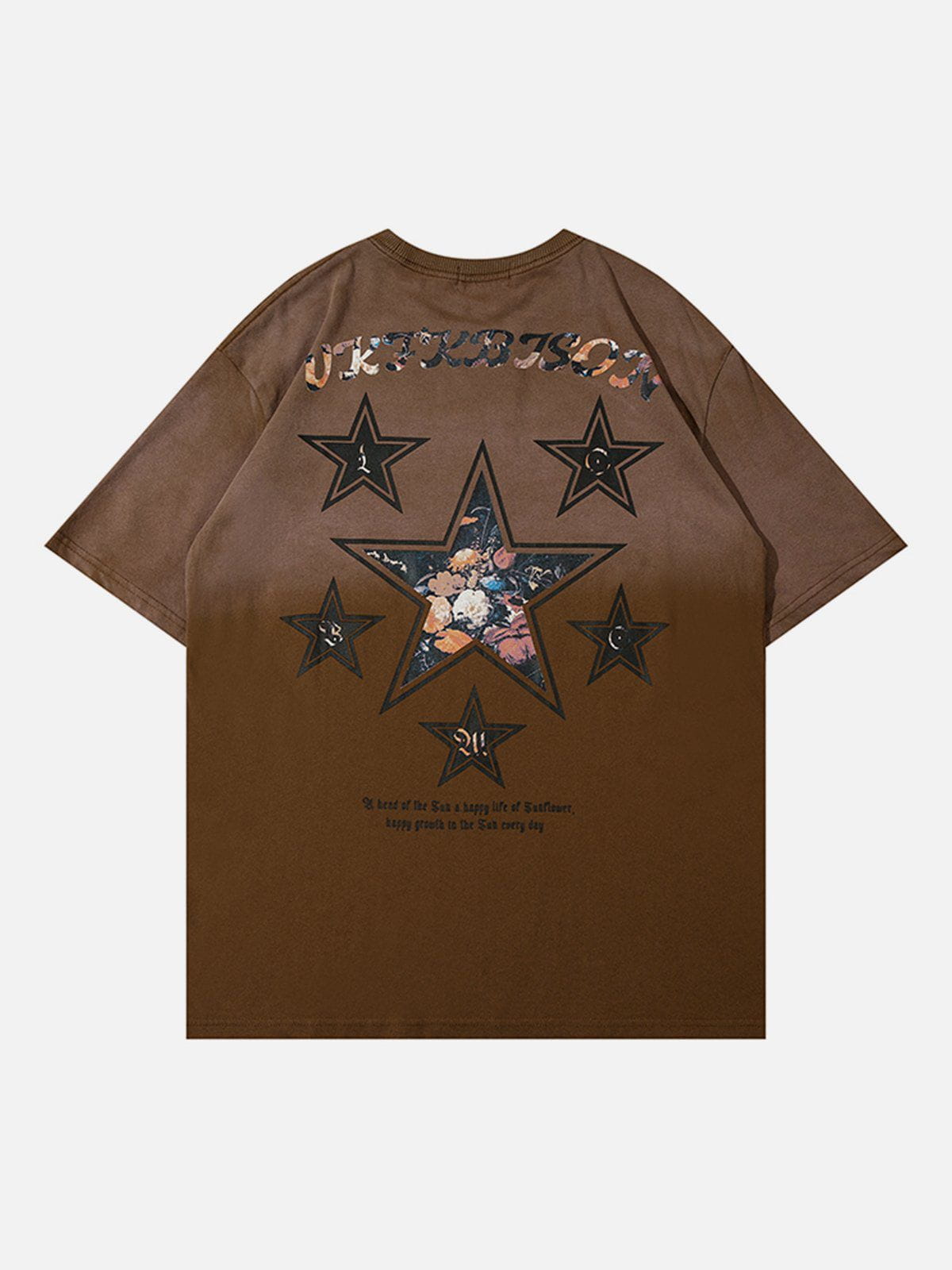 T-shirt dégradé d'étoiles 
