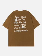 T-shirt imprimé lettre étoile 