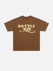 T-shirt imprimé lettre étoile 