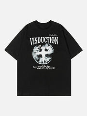 T-shirt imprimé lettre étoile 