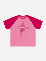 T-shirt patchwork étoilé 