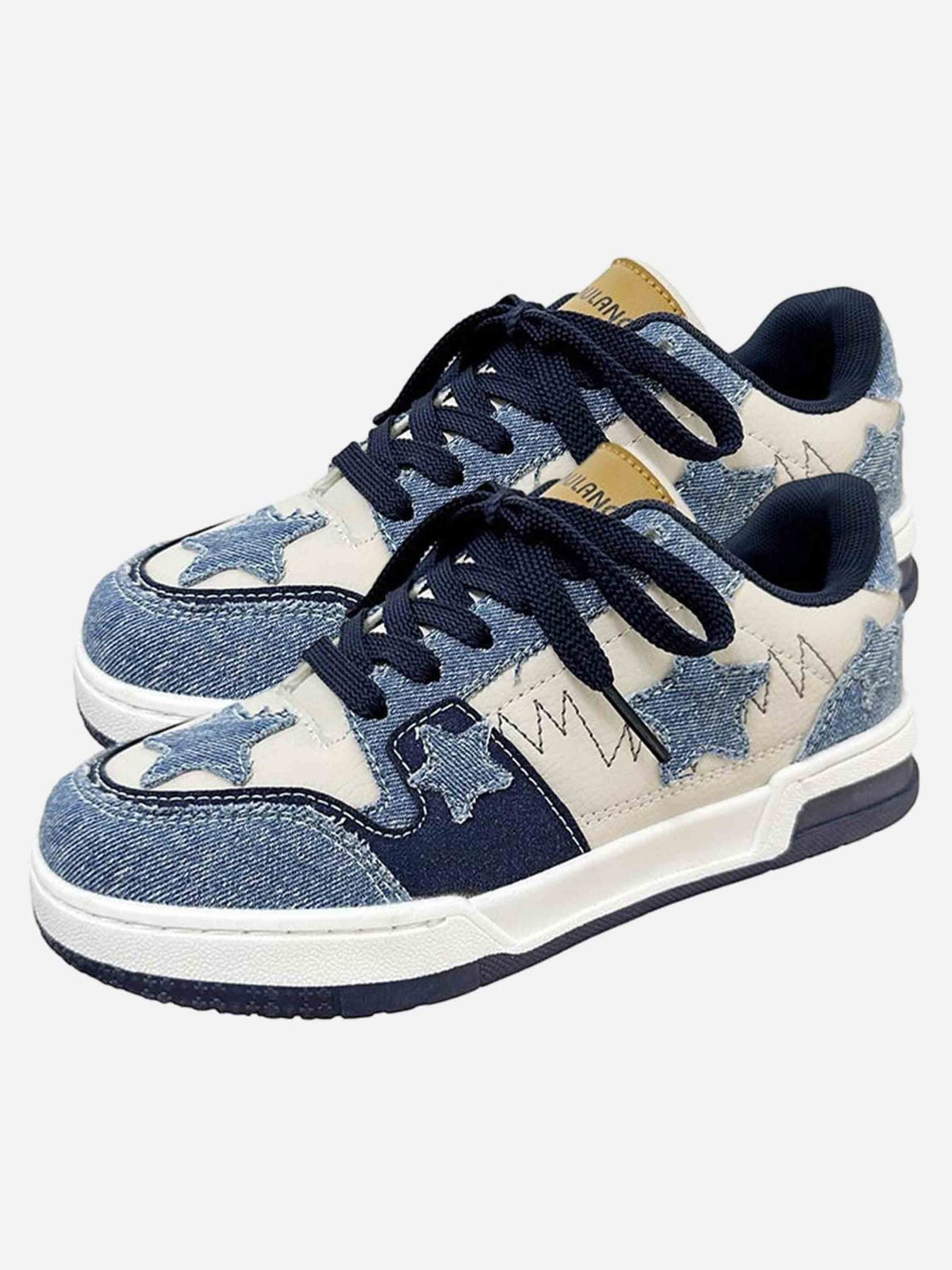 Star Peplum Slip-On Shoes