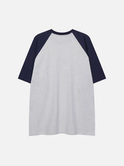 T-shirt à imprimé étoiles et blocs de couleurs 