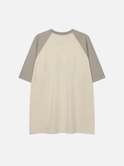 T-shirt à imprimé étoiles et blocs de couleurs 