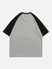 T-shirt à imprimé étoiles et blocs de couleurs 