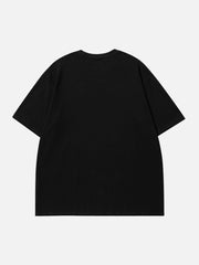 T-shirt à jet d'encre imprimé étoiles 