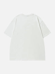 T-shirt à jet d'encre imprimé étoiles 