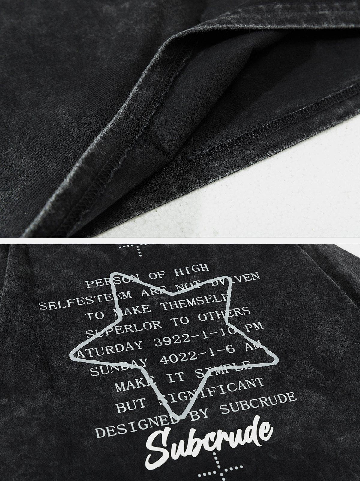 Star Print Washed Tee