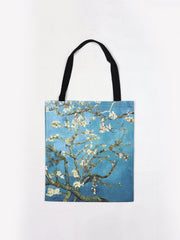 Starry Sky Oil Painting Canvas Bag