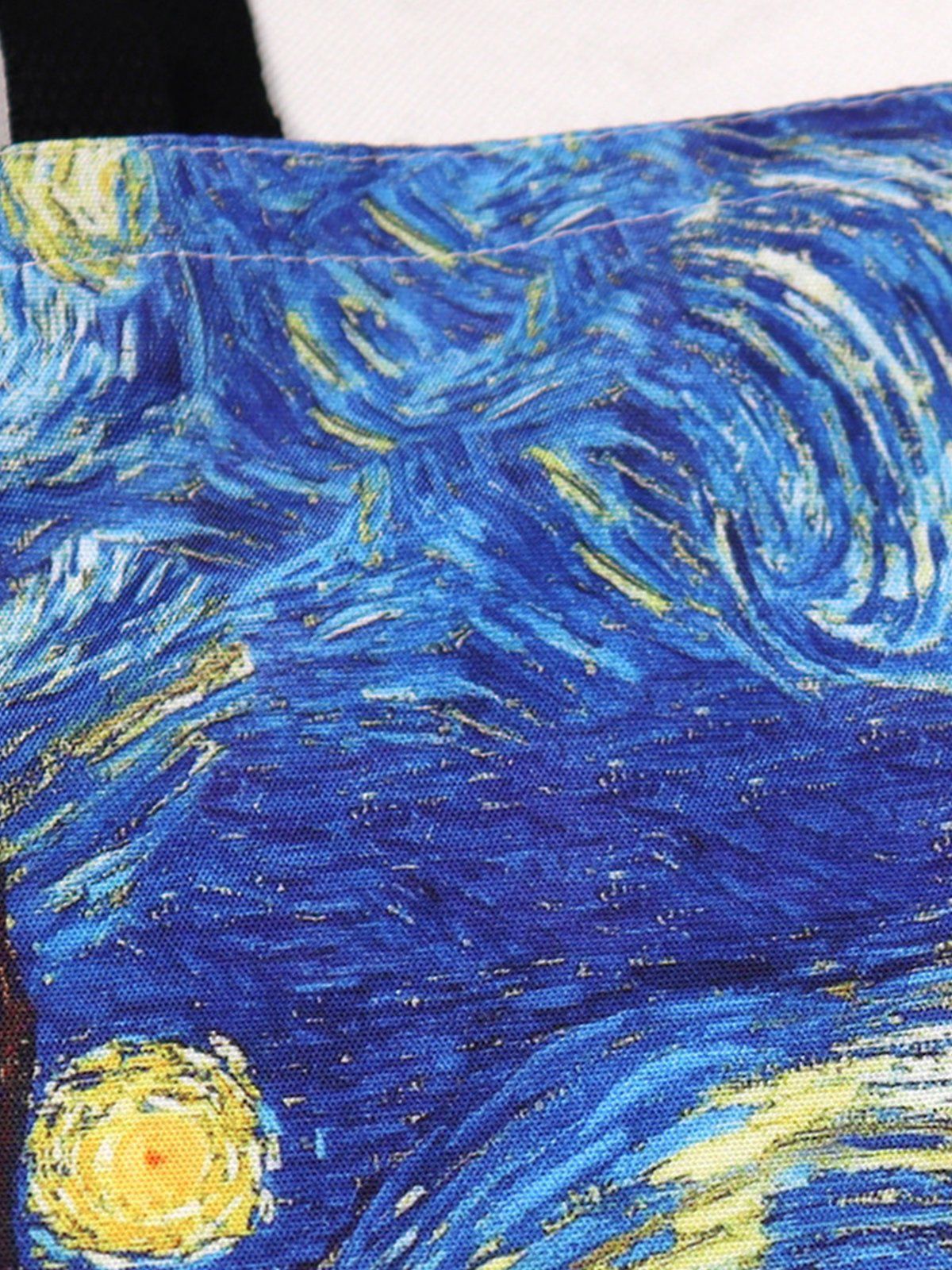Starry Sky Oil Painting Canvas Bag
