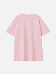 T-shirt à imprimé papillon stéréoscopique 