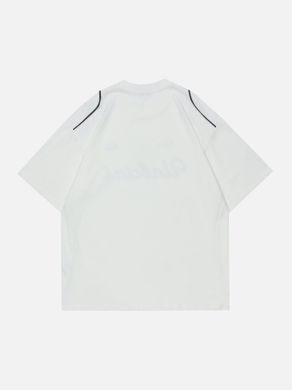 T-shirt à motif de lettres cousues 