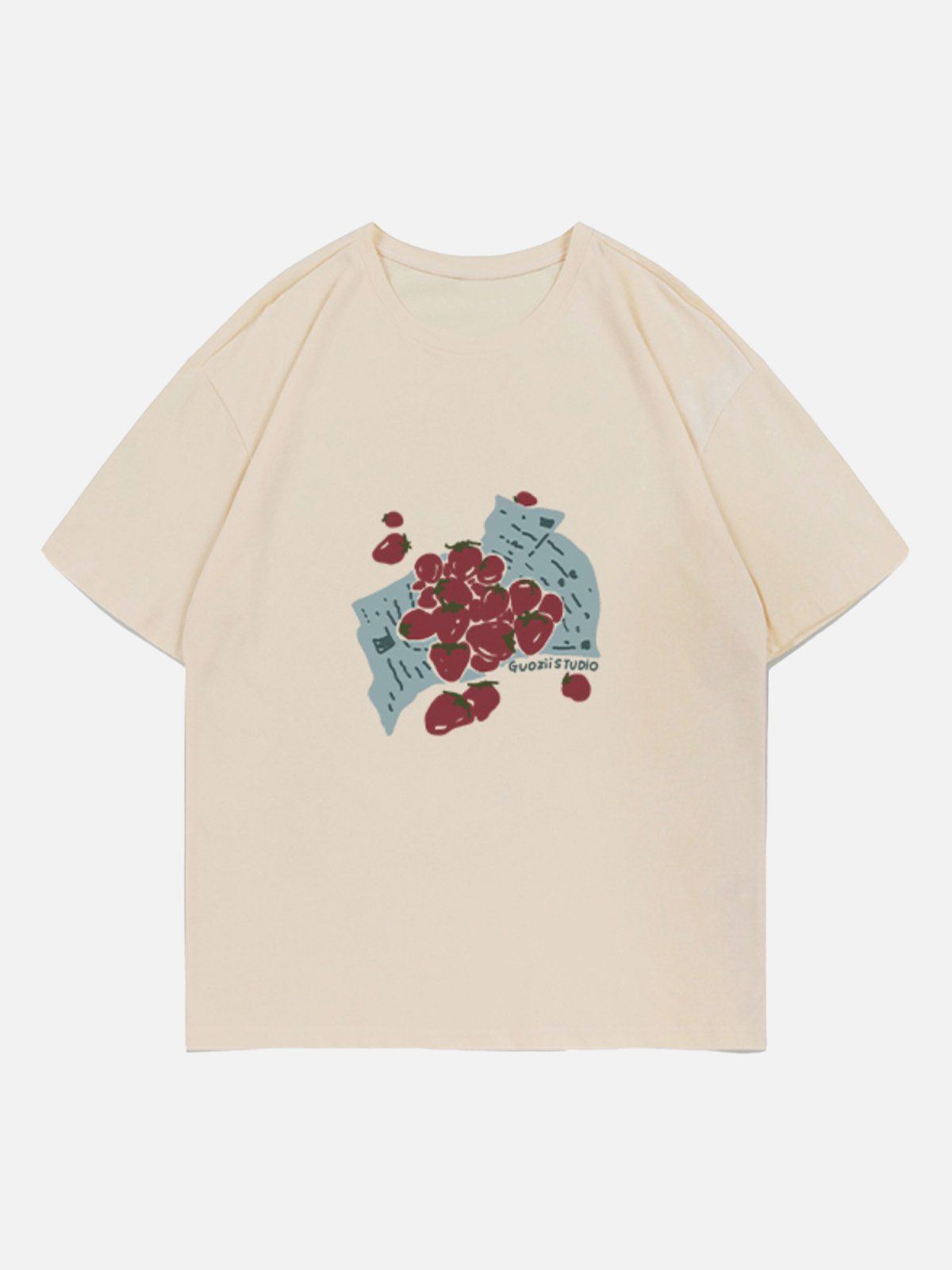 Strawberries Print Tee